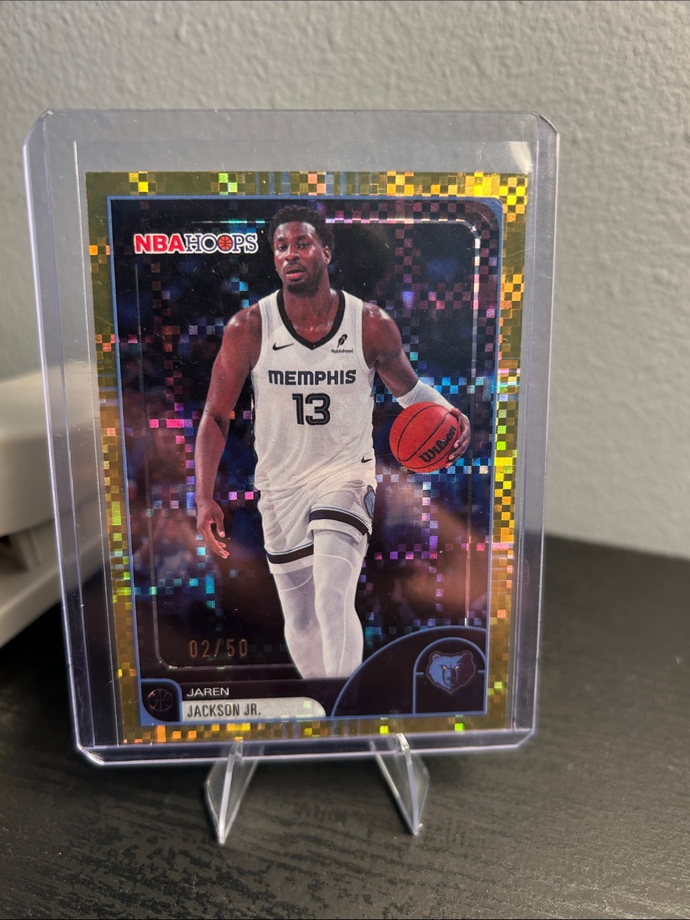 Jaren Jackson Jr. Memphis Grizzlies NBA Hoops Gold Rookie Card 2/50